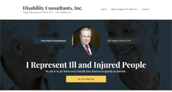 Desktop Screenshot of gregpetersonlawfirm.com